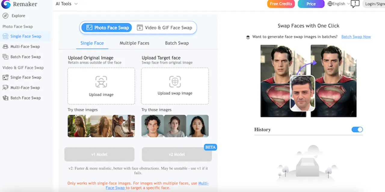 Remaker AI Dashboard
